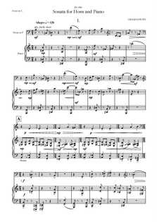 Sonata for Horn and Piano revised